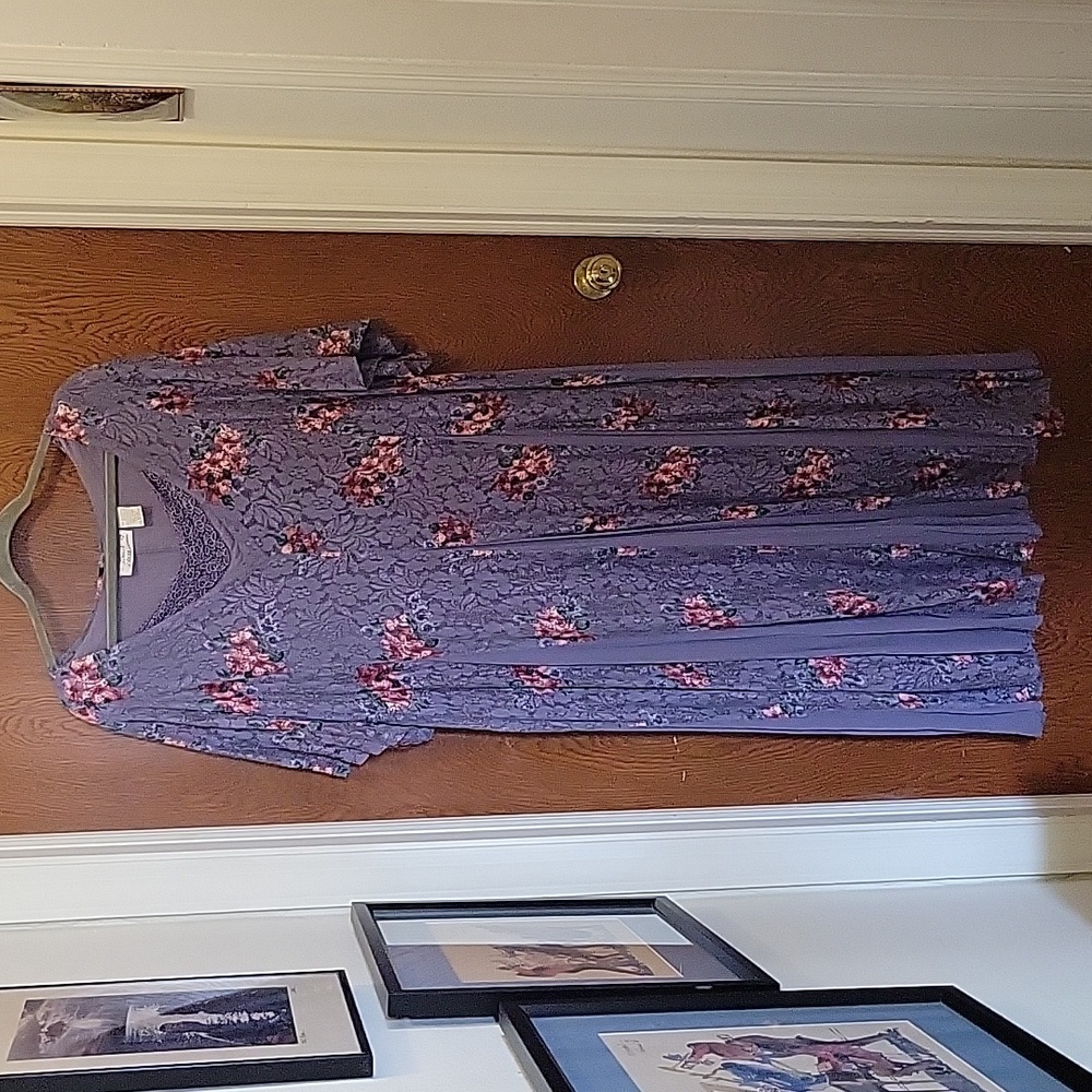 A Touch of Class Periwinkle lace dress. Plus sz BO